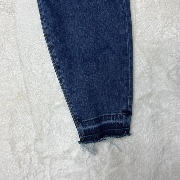 Spanx Jeans Leggings Skinny Jeans Distressed Ankle Size XL Dark Wash - Picture 2 of 13